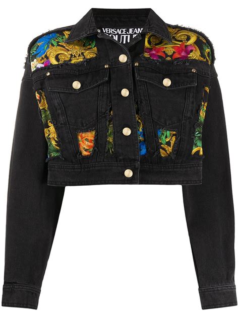 versace long jacket|versace denim jacket.